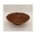 Rostdeko Schale flach mit leicht welligem Rand auf Platte D27cm H9cm