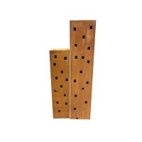 Rostdeko Säule 2mm mit Öffnungen auf 4 Steiten...