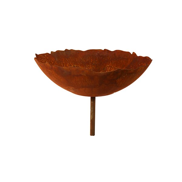 Rostdeko Ripple Schale mit kurzem Rohr D40cm