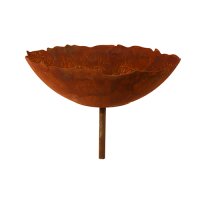 Rostdeko Ripple Schale mit kurzem Rohr D40cm