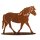Rostdeko Pferd auf Platte H60cm B80cm