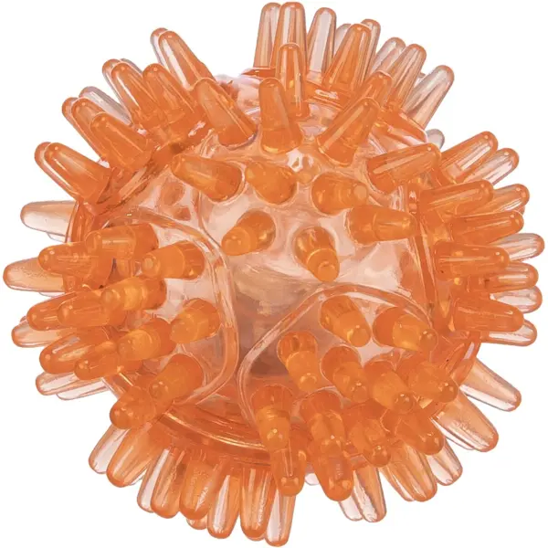 Trixie Blinkball Igelball thermoplastisches Gummi TPR D5cm orange