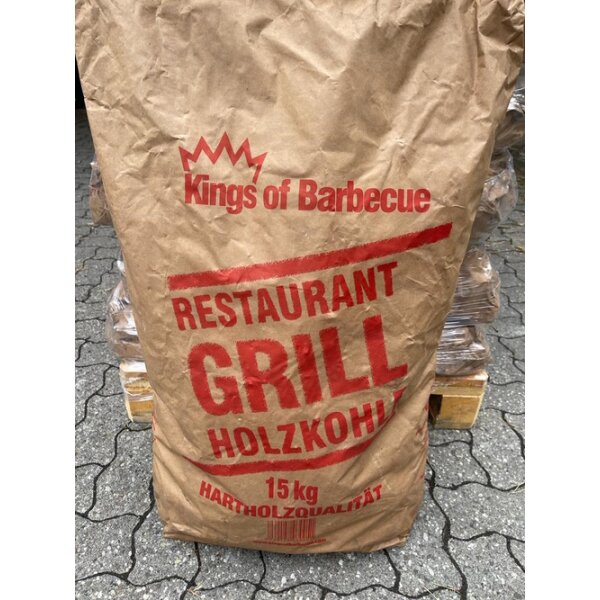 Grillholzkohle - Kings Of Barbecue - 15kg Hartholzkohle