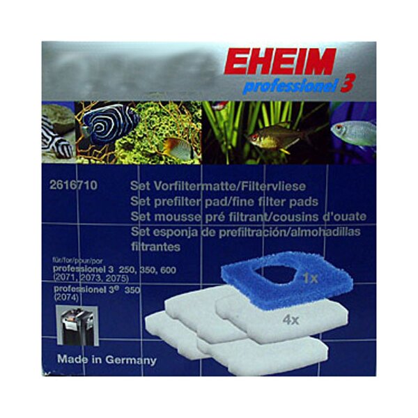 Eheim 2071, 2073, 2074 und 2075 professionel 3 mit 4 x Vlies und 1 x Vorfiltermatte