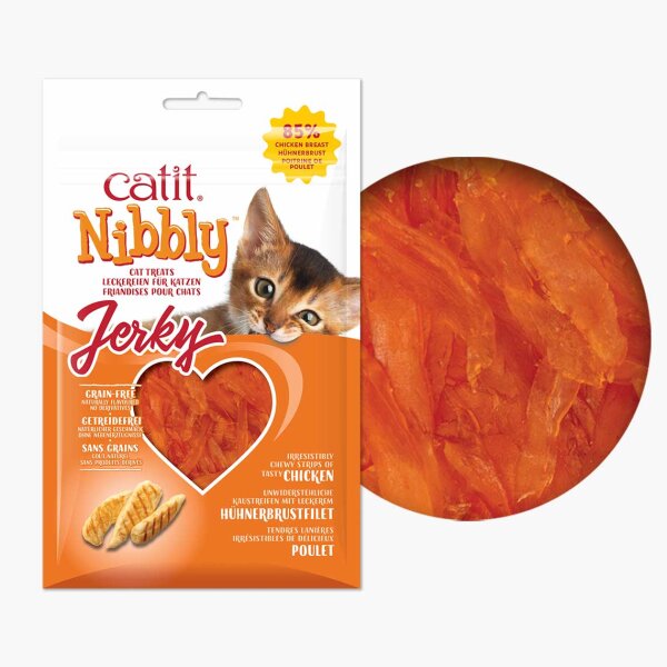 Catit Nibbly Jerky Hühnerbrustfilet 30g