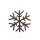 Rostdeko Schneeflocke zum Aufhängen D: 13,3cm