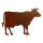 Rostdeko Kuh seitlich stehend, Bauernhof Tiere Mittelgroß