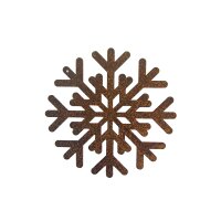Rostdeko Schneeflocke zum Aufhängen D: 14,7cm