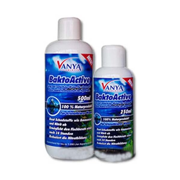 Vanya BaktoActive 250ml - Wasserpflegemittel - Das Schweizer Messer f?r s Aquarium