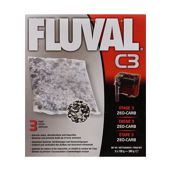 Fluval C3 Zeo Carb 3 x 130g