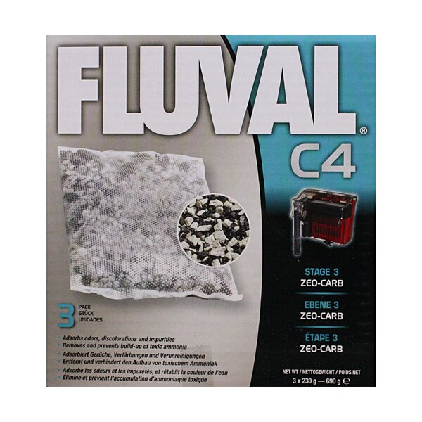 Fluval C4 Zeo Carb 3x 230 g